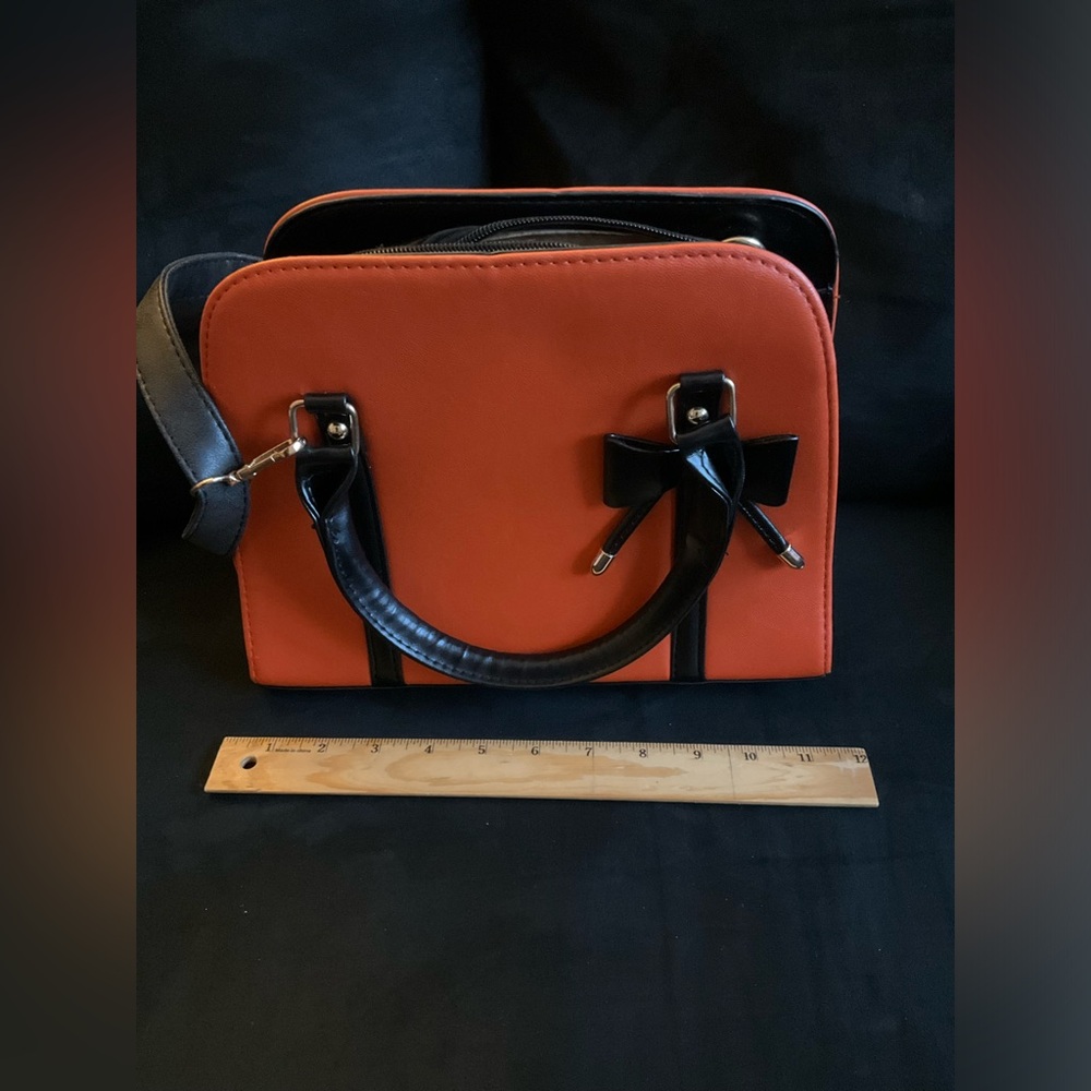 Orange & Black Purse Shoulder Bag - Picture 5 of 5